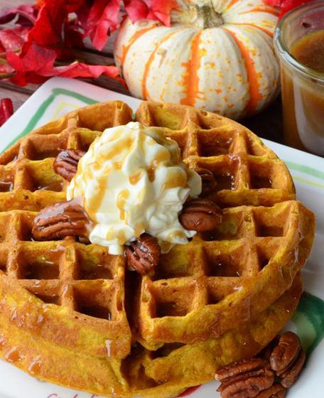 PUMPKIN PECAN WAFFLE